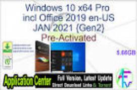 Windows 10 X64 Pro 21H1 incl Office 2019 pl-PL MAY 2021 {Gen2}