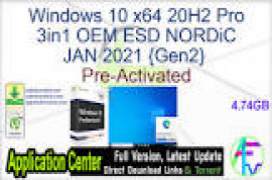 Windows 10 X64 20H2 Pro OEM ESD MULTi-7 APRIL 2021 {Gen2}