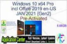 Windows 10 X64 Pro 21H1 incl Office 2019 pl-PL MAY 2021 {Gen2}