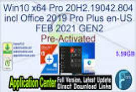 Windows 10 X64 Pro incl Office 2019 da-DK OCT 2020 {Gen2}